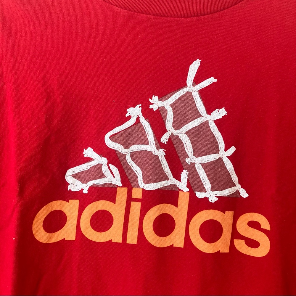 Adidas Men's Red T-Shirt XL used good condition - Picture 4 of 4